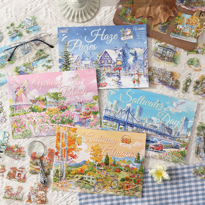 Four Times Scenery Sticker Book 20pcs