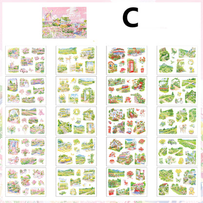 Four Times Scenery Sticker Book 20pcs