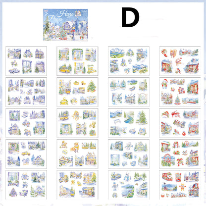 Four Times Scenery Sticker Book 20pcs