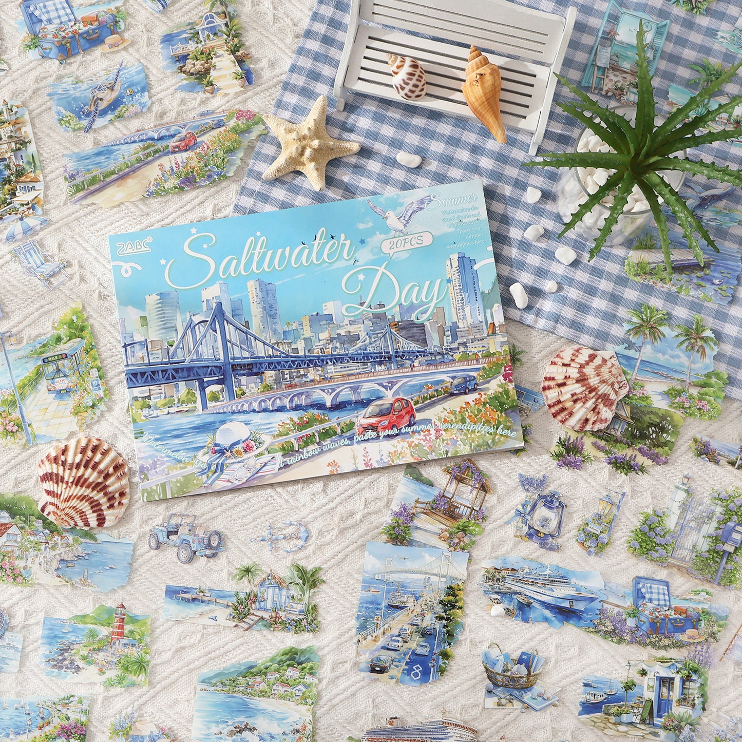 Four Times Scenery Sticker Book 20pcs