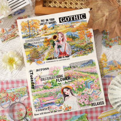 Four Times Scenery Sticker Book 20pcs