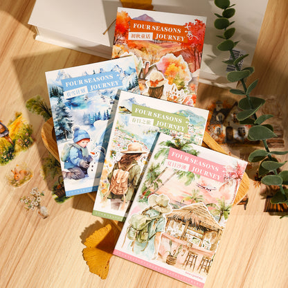 Four seasons journey Sticker Book 20pcs
