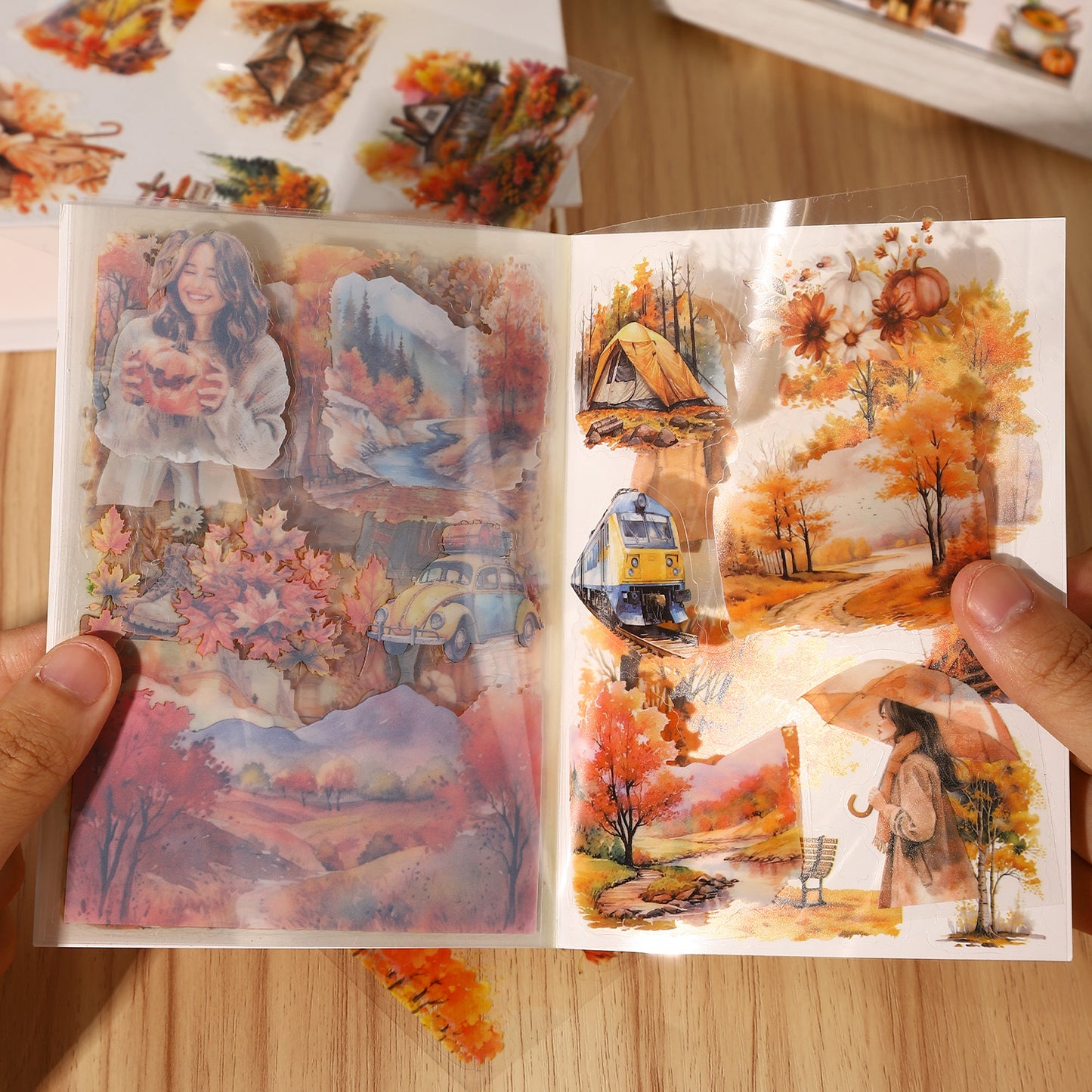 Four seasons journey Sticker Book 20pcs