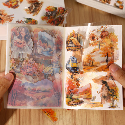 Four seasons journey Sticker Book 20pcs