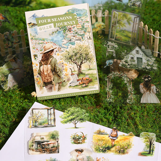 Four seasons journey Sticker Book 20pcs