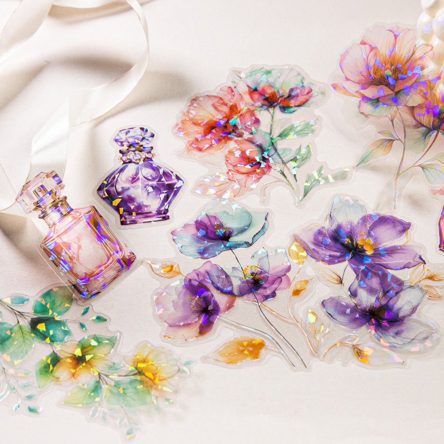 Fragrant Vase Flower Stickers 10pcs – Estarcase
