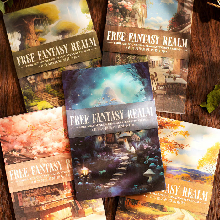 Free Fantasy Realm Paper 30pcs