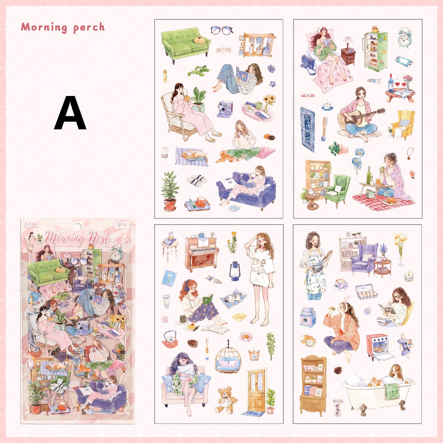 Fun Time Stickers 4pcs