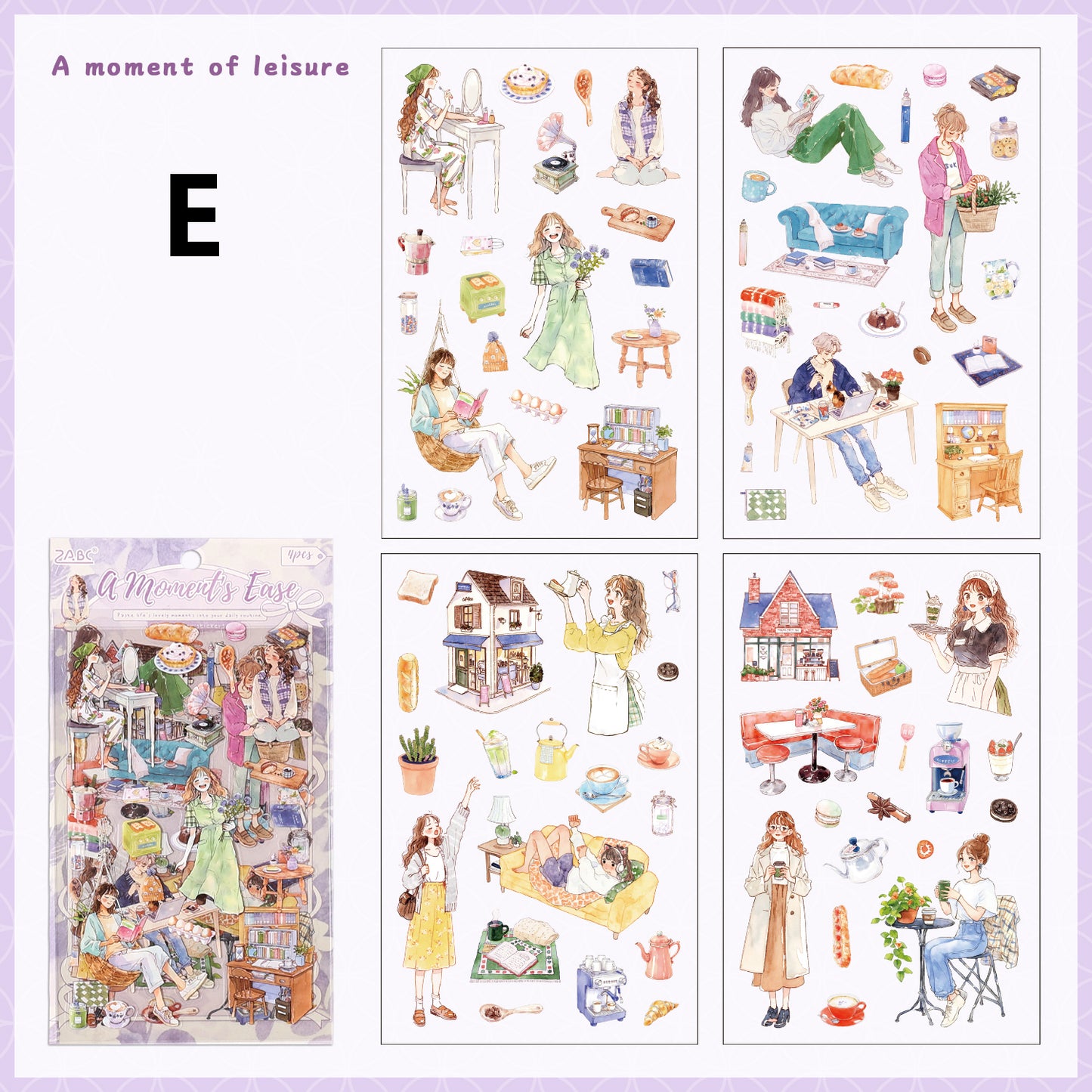 Fun Time Stickers 4pcs