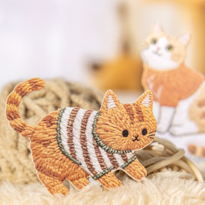 Fuzzy Embroidery Cuties Stickers 20pcs