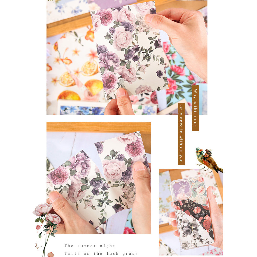 Garden Flower Paper 100 pages