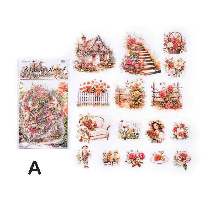 Garden Landscape Stickers 30pcs