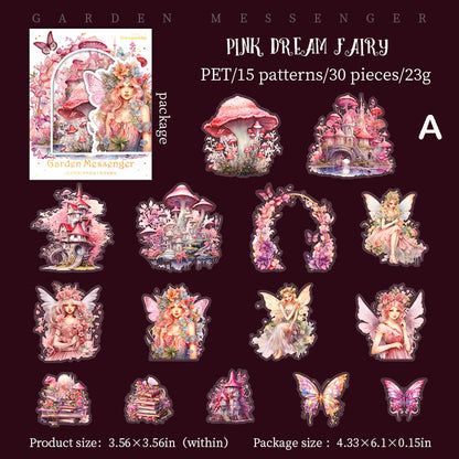 Garden Messenger Stickers 30pcs