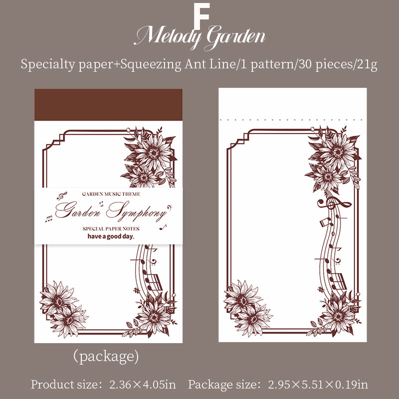 Garden Symphony Paper 30pcs