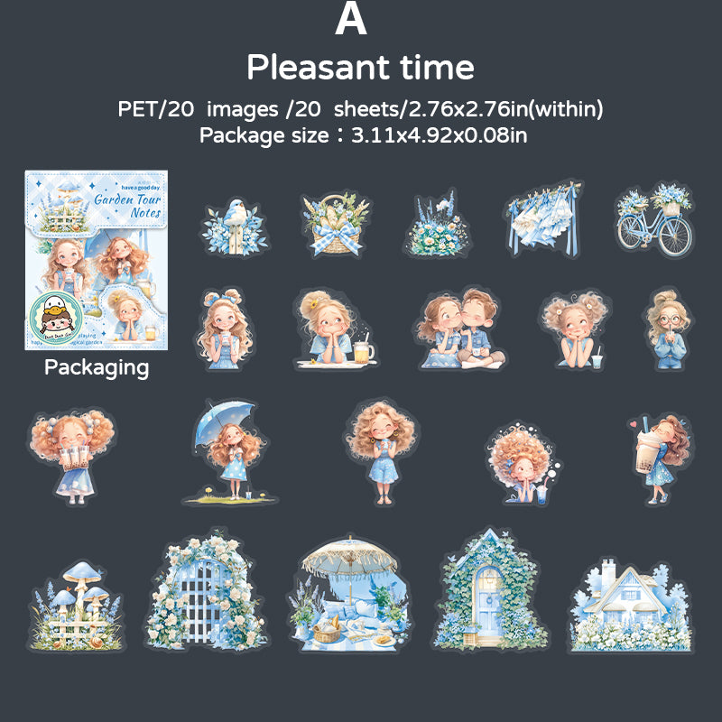 Garden Tour Notes Sticker 20pcs
