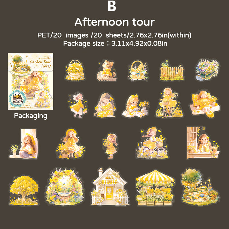 Garden Tour Notes Sticker 20pcs