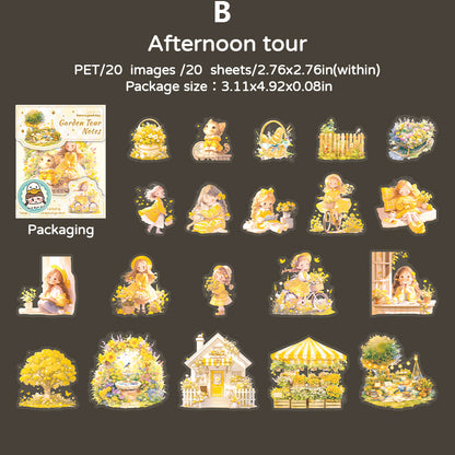 Garden Tour Notes Sticker 20pcs