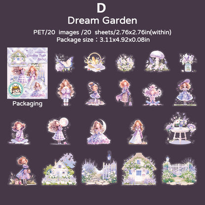 Garden Tour Notes Sticker 20pcs