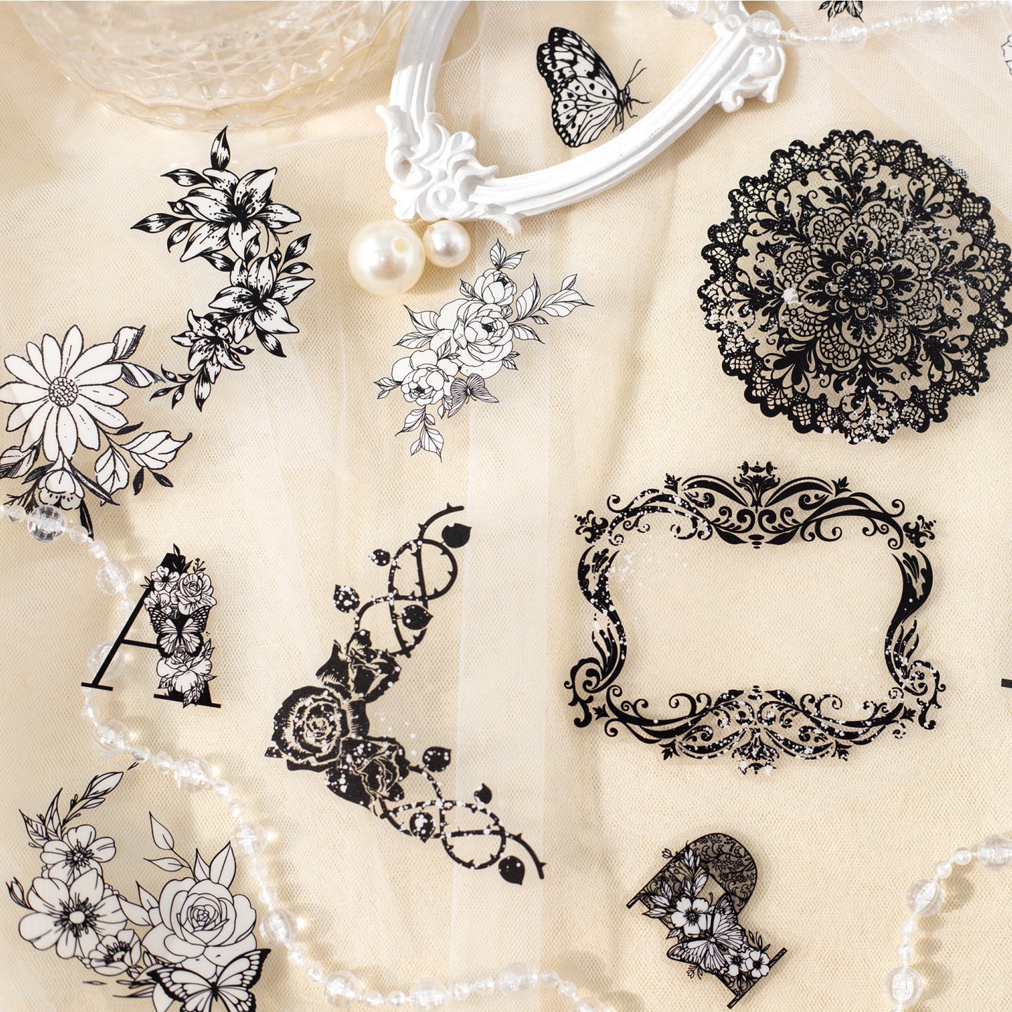 Garden of flowers Sticker 15pcs