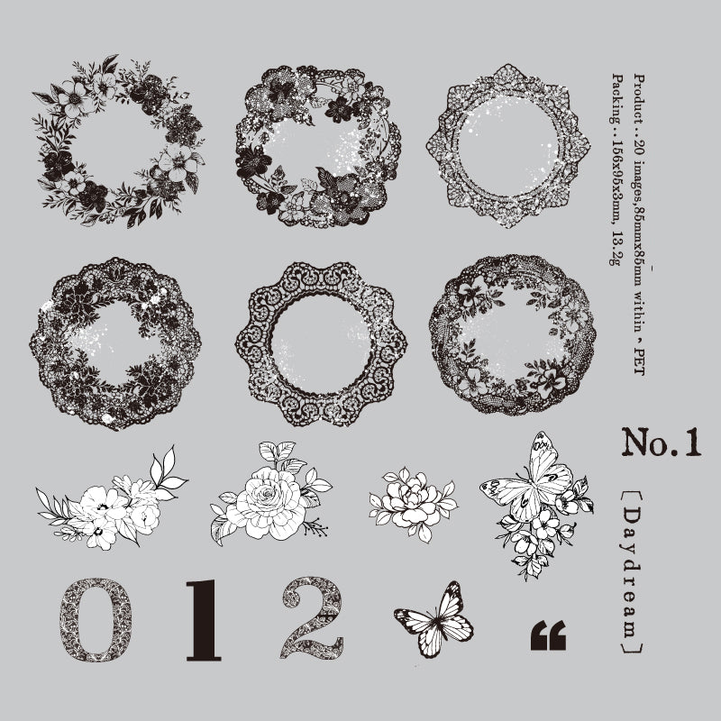 Garden of flowers Sticker 15pcs