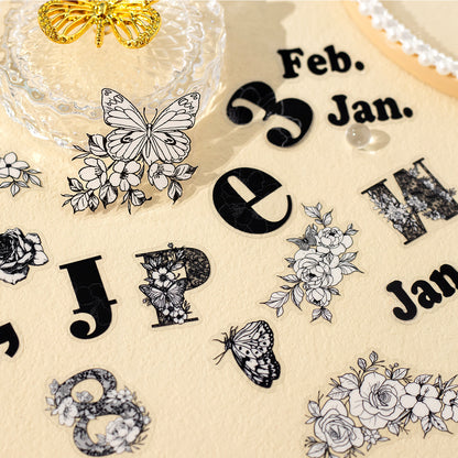 Garden of flowers Sticker 15pcs