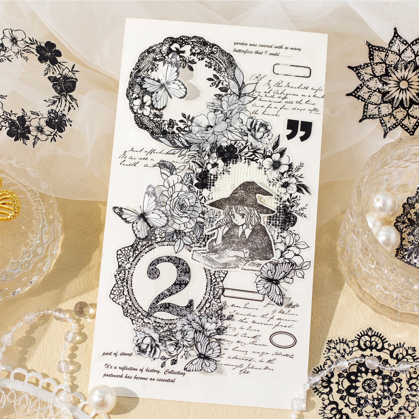 Garden of flowers Sticker 15pcs