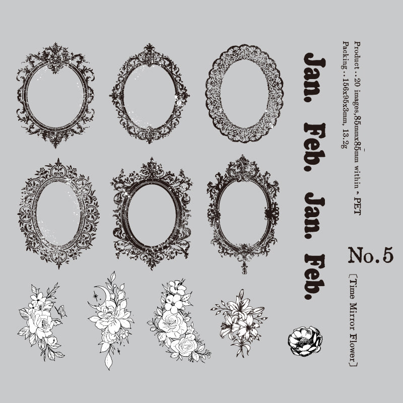 Garden of flowers Sticker 15pcs