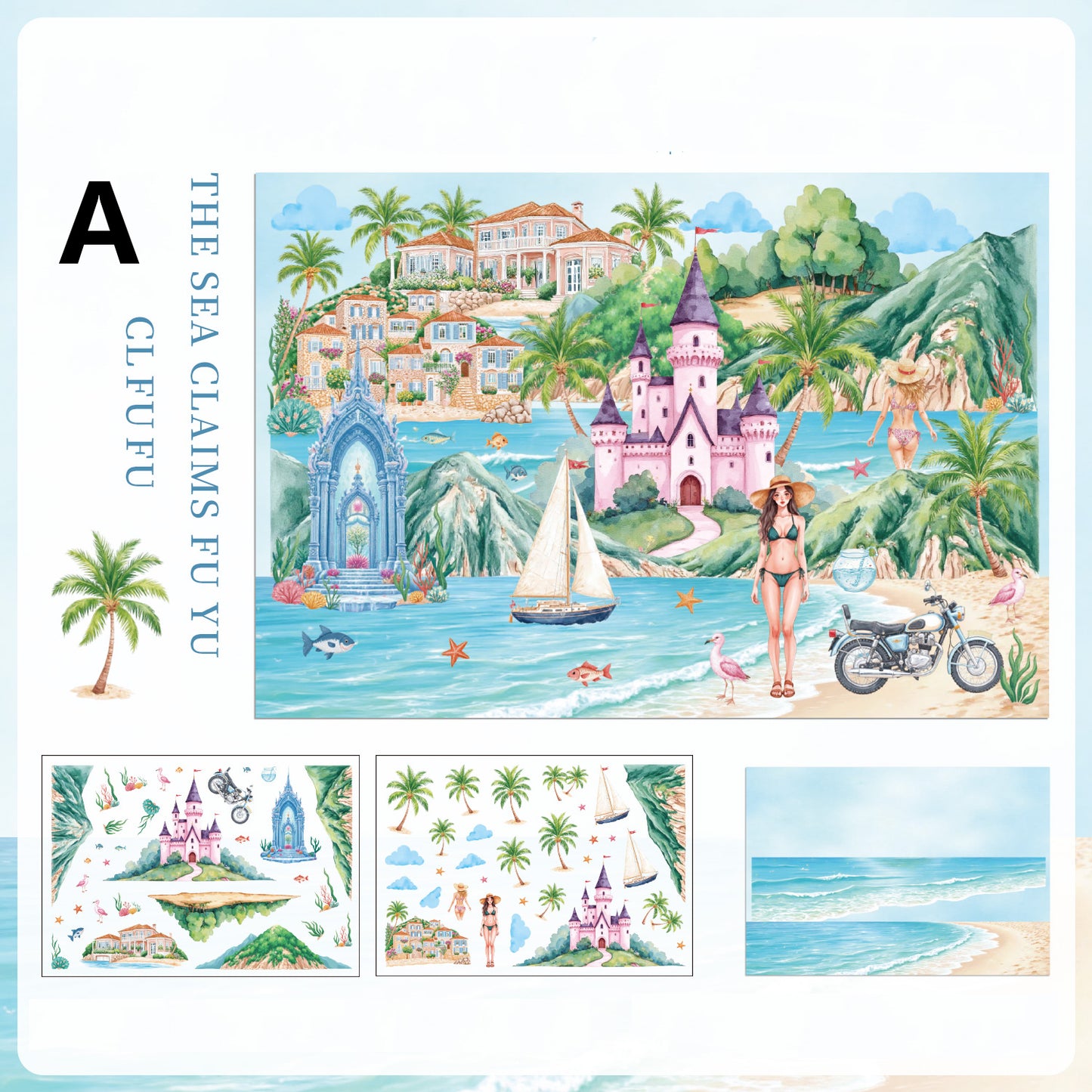 Gentle South Bank Sticker 3pcs