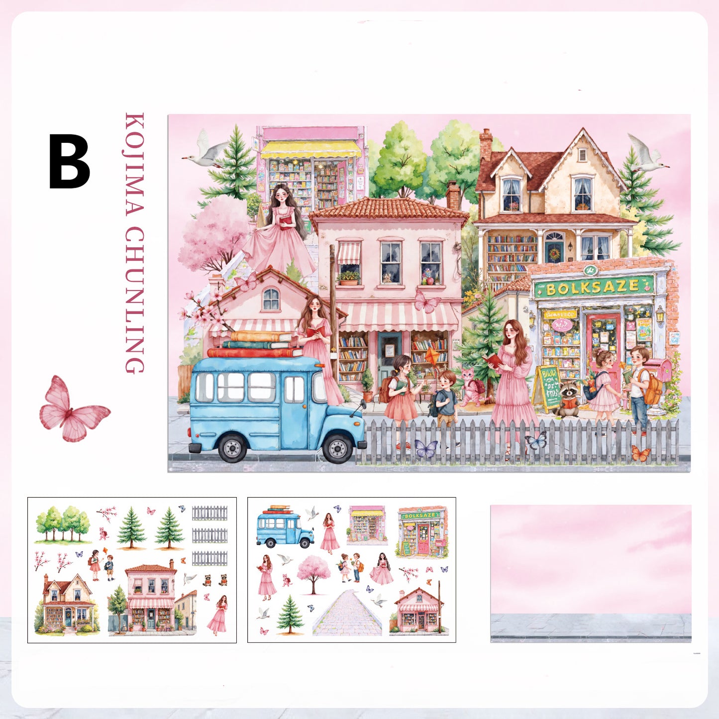 Gentle South Bank Sticker 3pcs