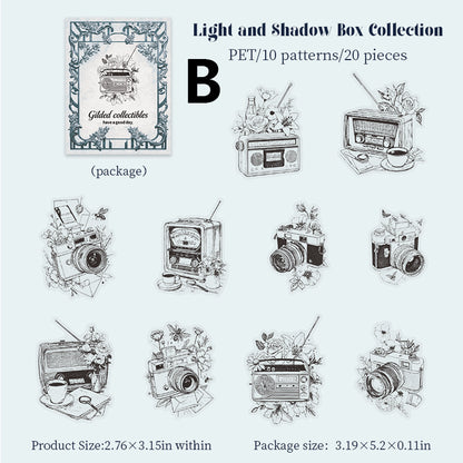 Gilded Collection Sticker 20pcs