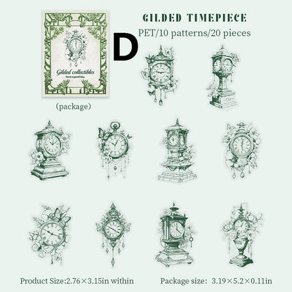 Gilded Collection Sticker 20pcs