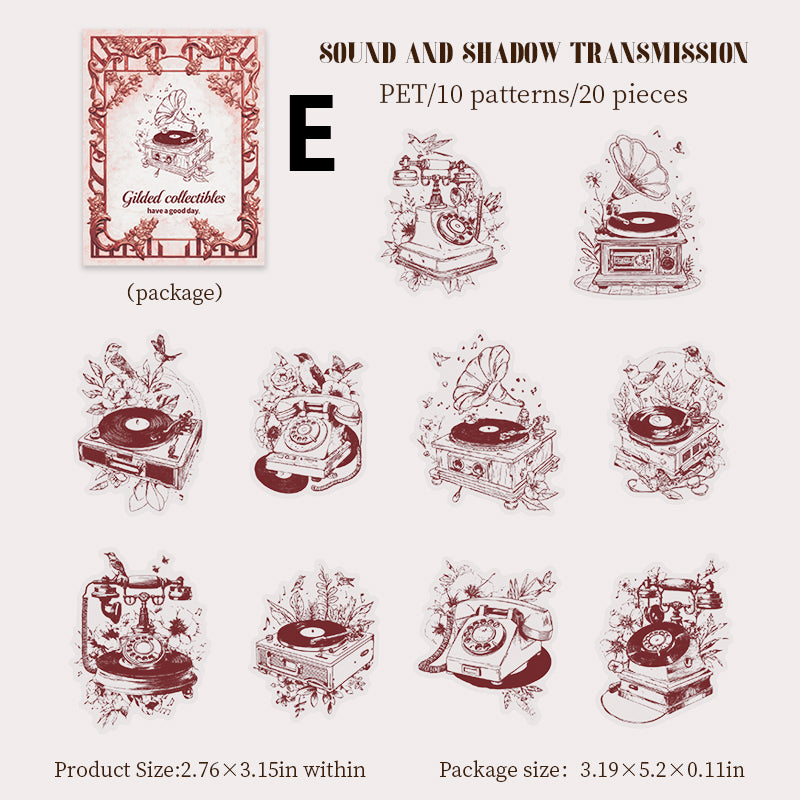 Gilded Collection Sticker 20pcs