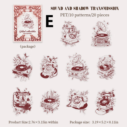 Gilded Collection Sticker 20pcs