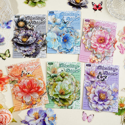 Gilded Flower Language Sticker 20pcs