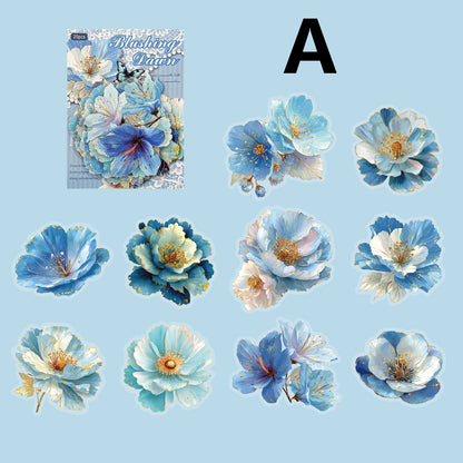 Gilded Flower Language Sticker 20pcs