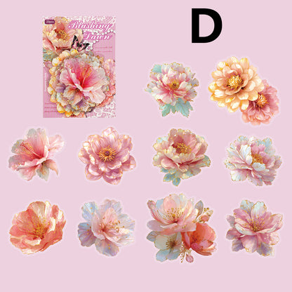Gilded Flower Language Sticker 20pcs