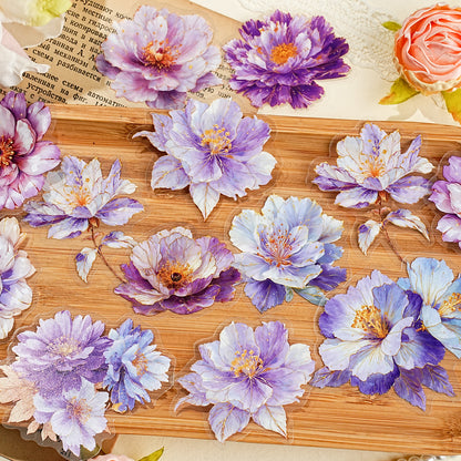 Gilded Flower Language Sticker 20pcs