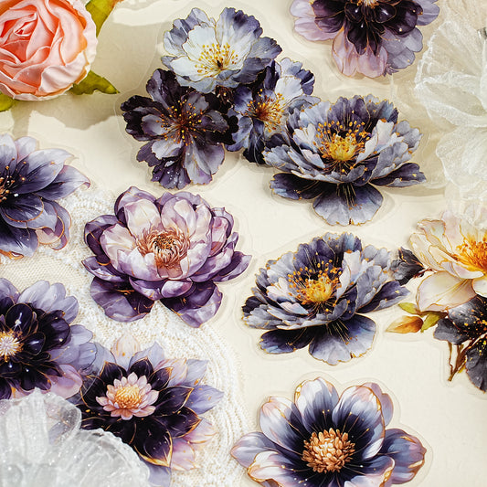 Gilded Flower Language Sticker 20pcs