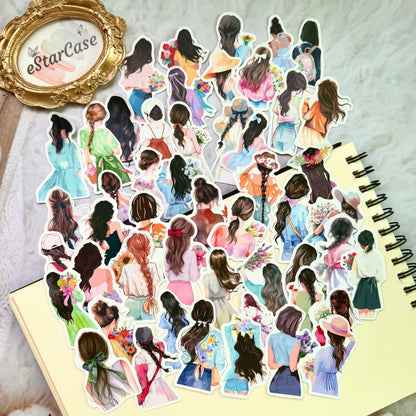 Girl Back Stickers 50pcs