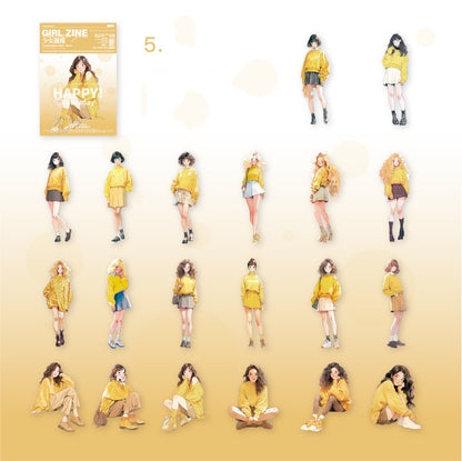 Girl Zine Sticker 40pcs