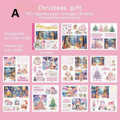 Girl's Christmas Weekly Sticker Book 20pcs
