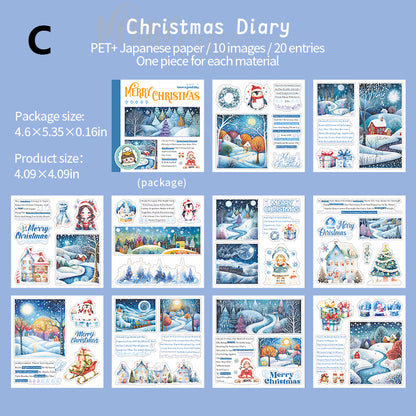 Girl's Christmas Weekly Sticker Book 20pcs