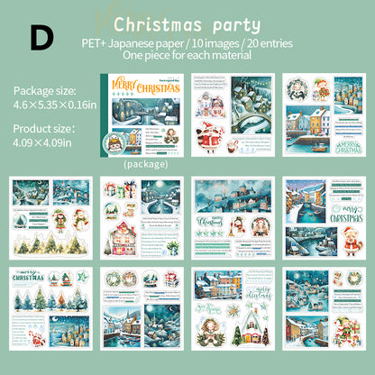 Girl's Christmas Weekly Sticker Book 20pcs