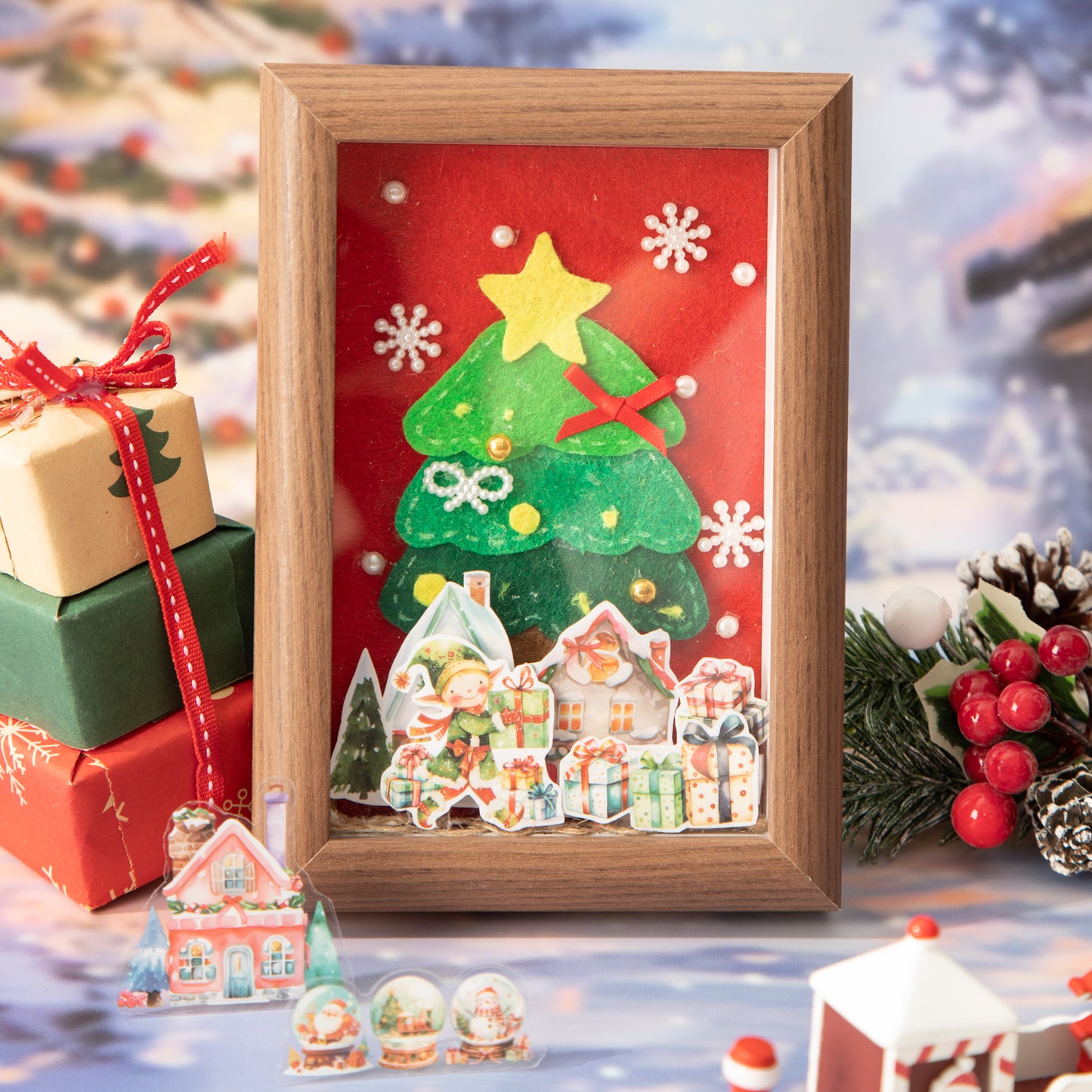 Girl's Christmas Weekly Sticker Book 20pcs