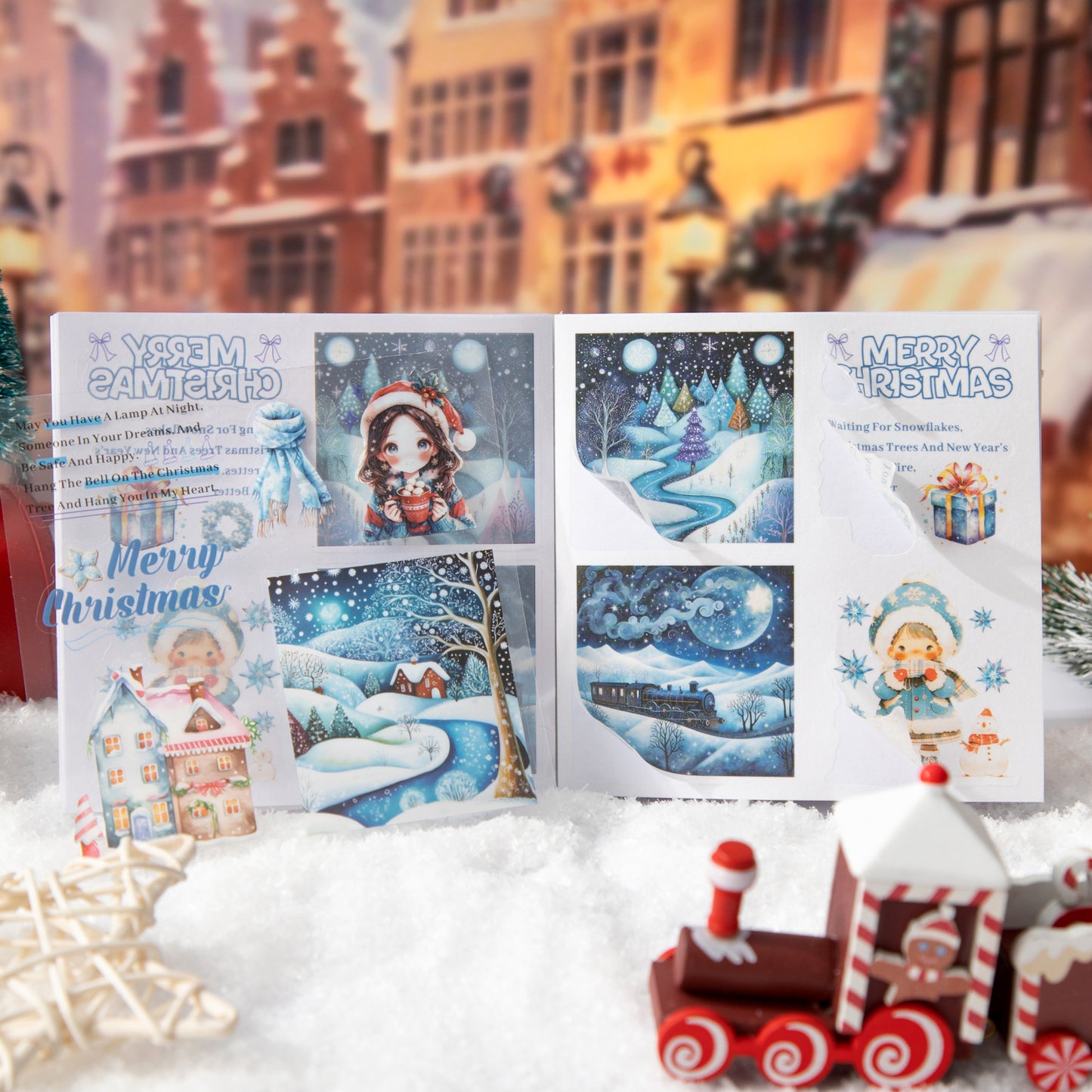 Girl's Christmas Weekly Sticker Book 20pcs