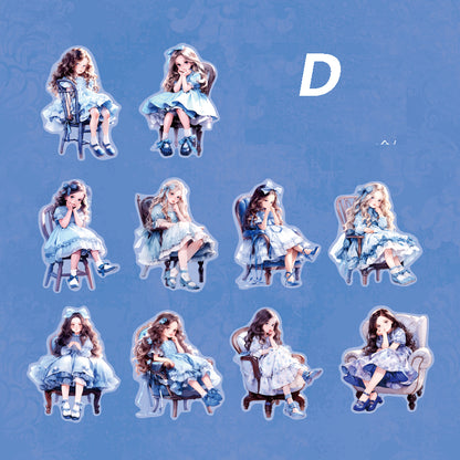 Girl's Diary Sticker 10pcs