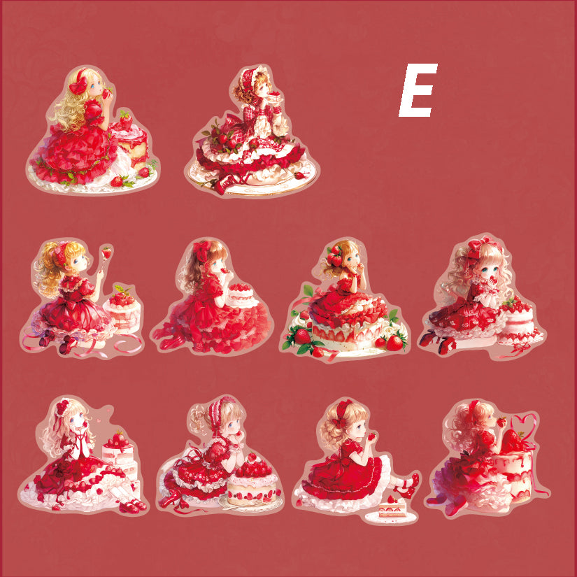 Girl's Diary Sticker 10pcs