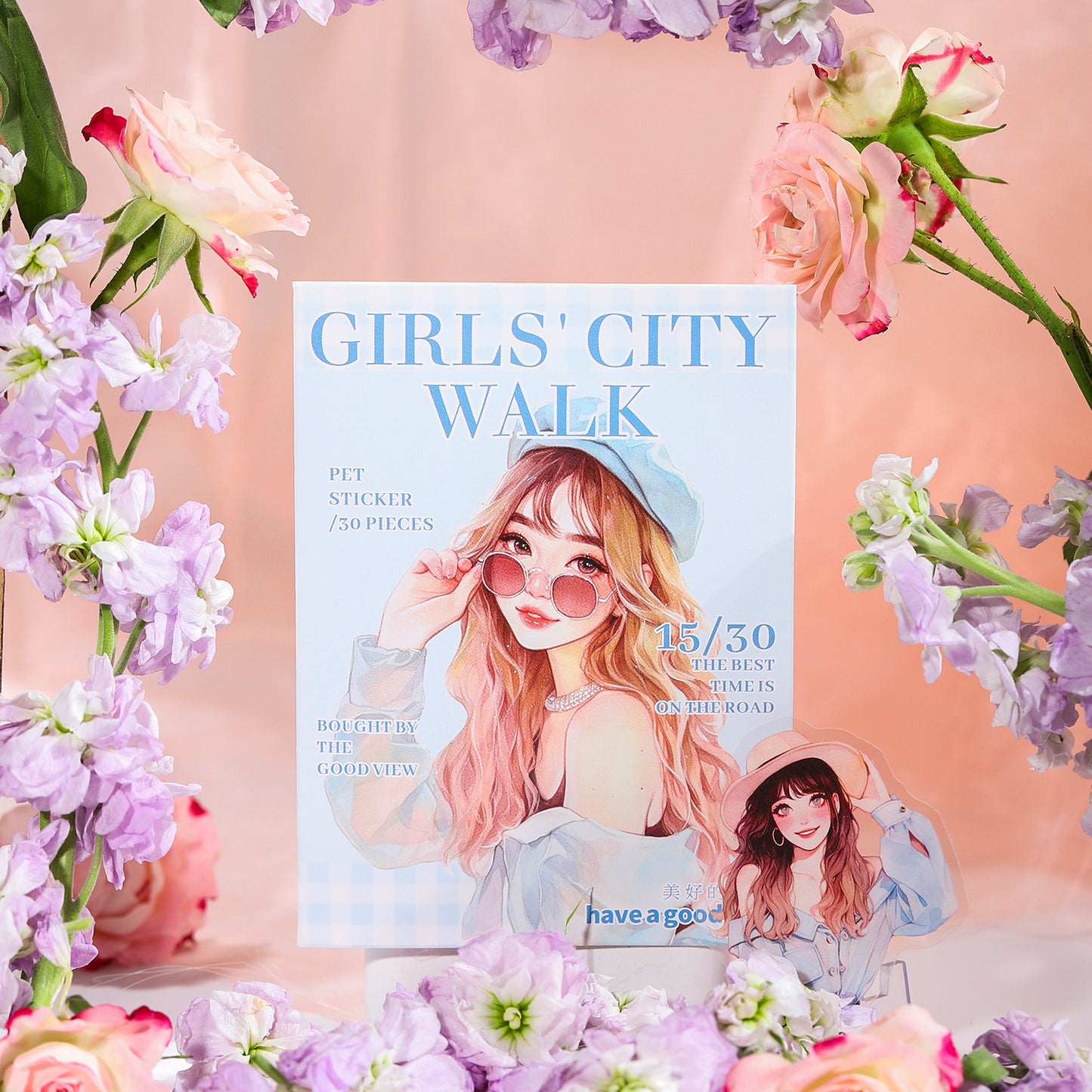 Girls City Walk Sticker 30pcs