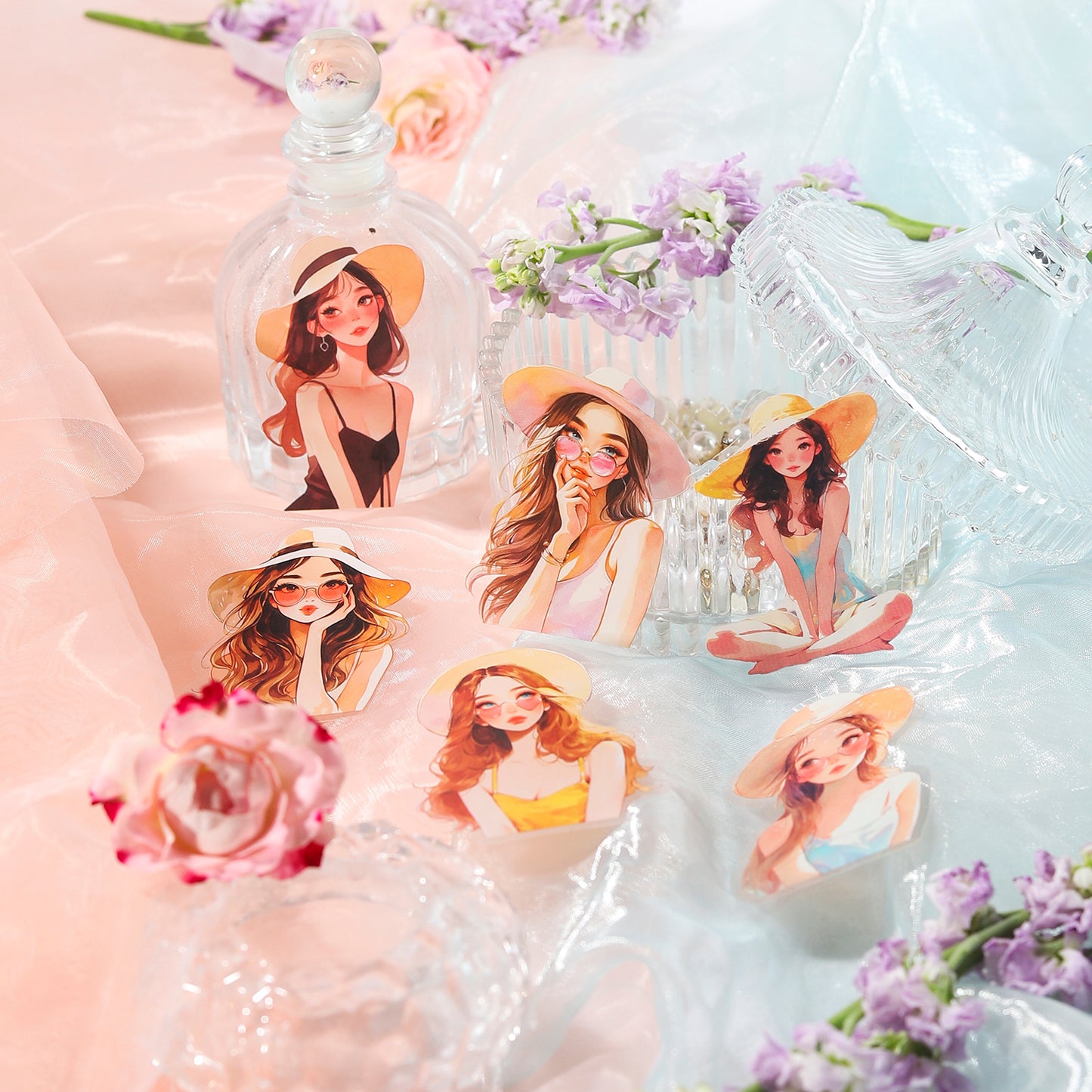 Girls City Walk Sticker 30pcs