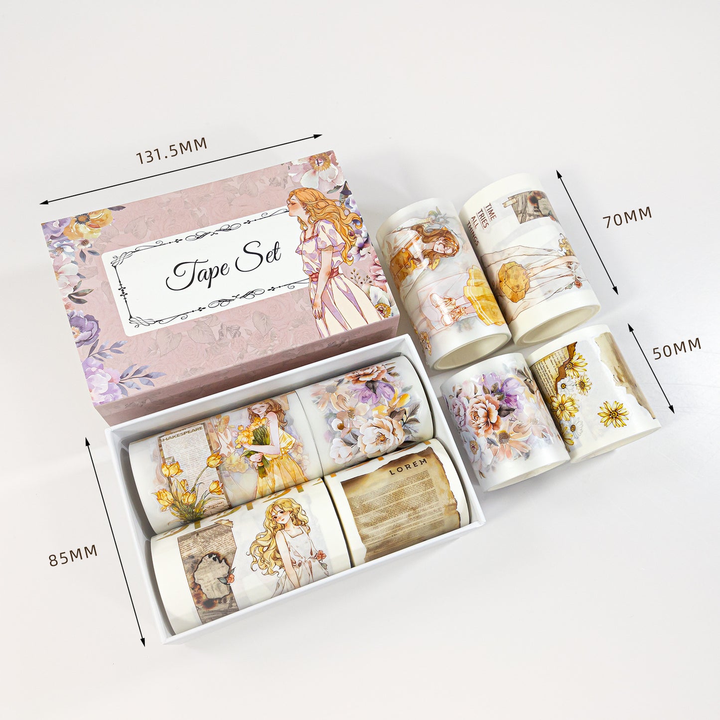 Pre-Cut Girls Tape Set-D